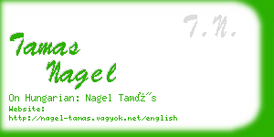 tamas nagel business card